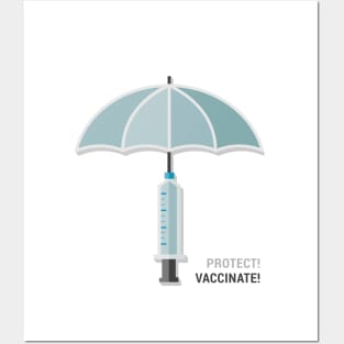 Dramabite Vaccinate! protect vaccination medicine nurse Posters and Art